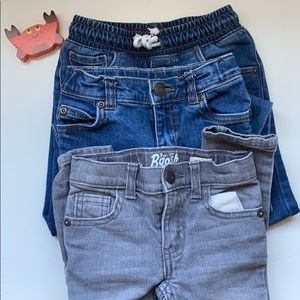 Bundle of toddler boys skinny jeans - 3 total
